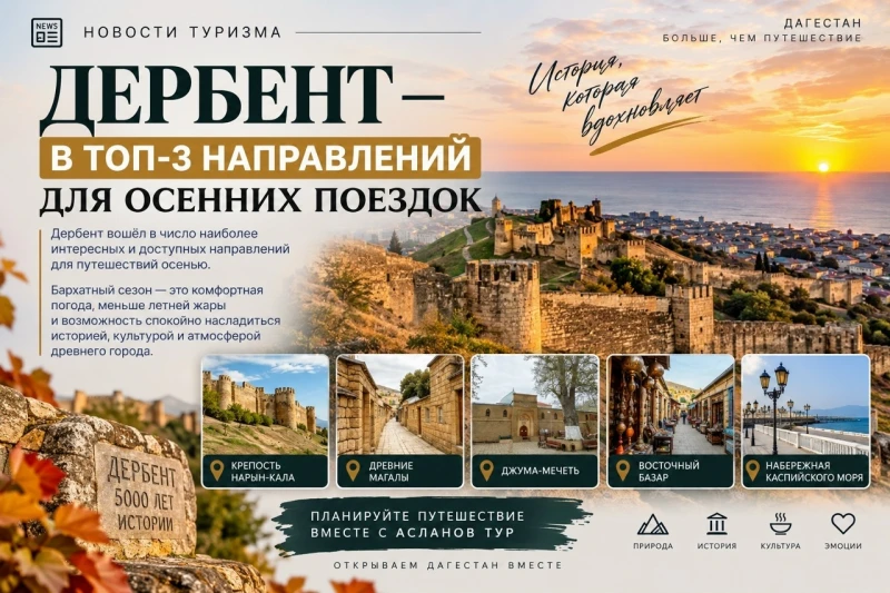 🍂 ДЕРБЕНТ — ОТЛИЧНАЯ ИДЕЯ ДЛЯ ОСЕННЕГО ПУТЕШЕСТВИЯ